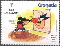 Grenada 1983 Walt Disney 1 CTS Multicolor Scott 1186